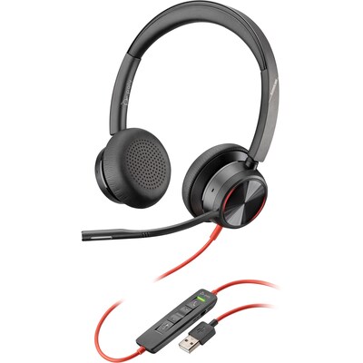 Poly Blackwire 8225 USB-A Stereo-Headset - UC-zertifiziert, ANC