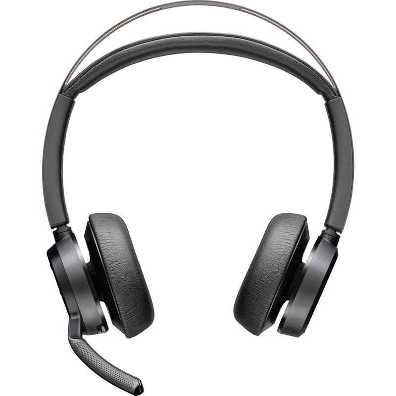 Poly Voyager Focus 2 USB-A Headset, MS-Teams zertifiziert, ANC, mit Ladestation