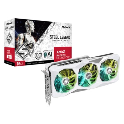 256 x günstig Kaufen-ASROCK AMD Radeon RX 7900 GRE Steel Legend 16GB OC Grafikkarte 16GB GDDR6. ASROCK AMD Radeon RX 7900 GRE Steel Legend 16GB OC Grafikkarte 16GB GDDR6 <![CDATA[• AMD Radeon RX 7900 GRE, Navi 31 XTX 