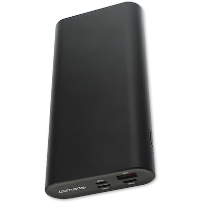 USB Power  günstig Kaufen-4smarts Powerbank Enterprise 2 20000mAh 130W & QC3.0 - schwarz. 4smarts Powerbank Enterprise 2 20000mAh 130W & QC3.0 - schwarz <![CDATA[• 130W Leistung, 3 USB-Ausgänge – lädt MacBook, iPad, GoPro und mehr • Graphene-Technik ermöglicht Vol