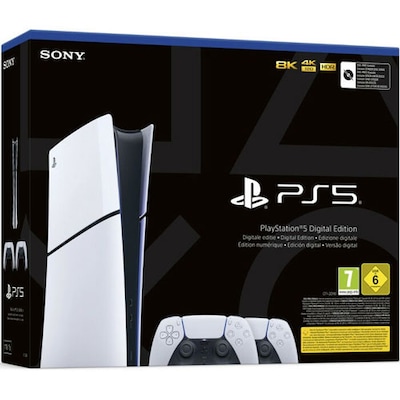 PlayStation 3 günstig Kaufen-Sony PlayStation 5 Slim | Digital Edition | inkl. 2. Controller | 1000 GB. Sony PlayStation 5 Slim | Digital Edition | inkl. 2. Controller | 1000 GB <![CDATA[• HDR-Technologie • Tempest 3D AudioTech • 4K-TV-Gaming • Bis zu 120 Bilder pro Sekunde m