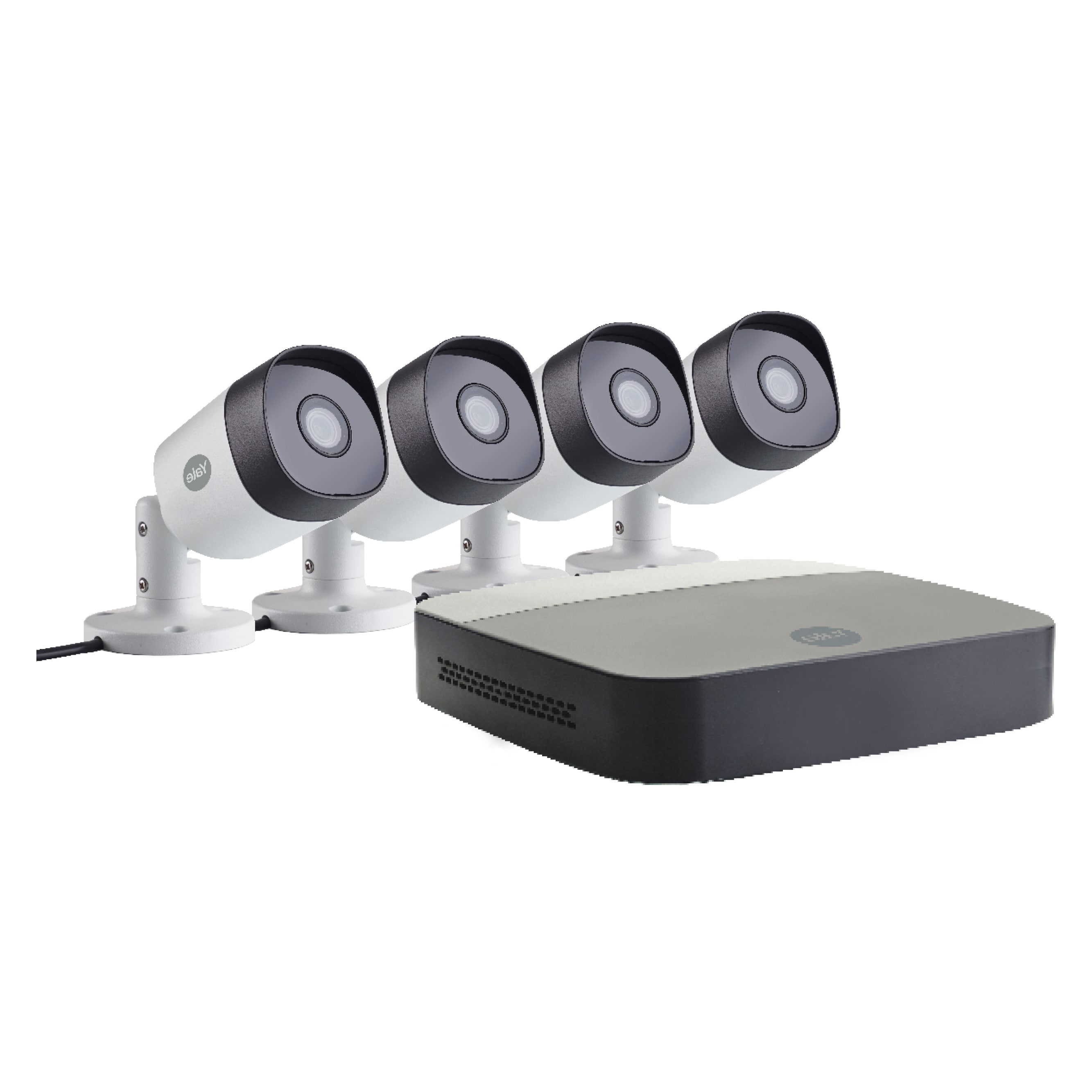 Yale Smart Home CCTV Kit XL mit 4 FullHD Outdoor Kameras - Wei&szlig;