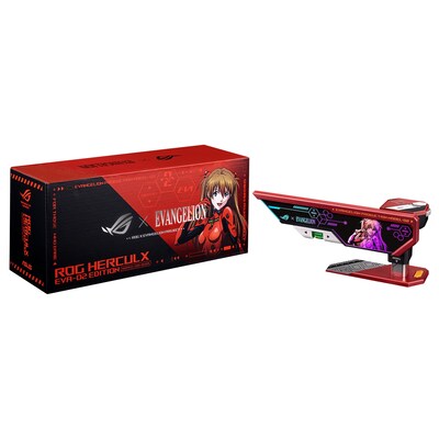 EDITION günstig Kaufen-ASUS ROG Herculx EVA-02 Edition Grafikkartenhalter. ASUS ROG Herculx EVA-02 Edition Grafikkartenhalter <![CDATA[• Grafikkartenhalter für ASUS Grafikkarten • Stützhöhe von 72-128 mm • Integrierte Wasserwaage • 3D-ARGB-Element ist mit Aura Sync k