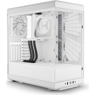 in White  günstig Kaufen-HYTE Y40 Snow White ATX Midi Tower Gaming Gehäuse weiß, Seitenfenster. HYTE Y40 Snow White ATX Midi Tower Gaming Gehäuse weiß, Seitenfenster <![CDATA[• ATX Gaming Gehäuse, Midi Tower mit Seitenfenster, Weiß • Für Mainboards ITX,