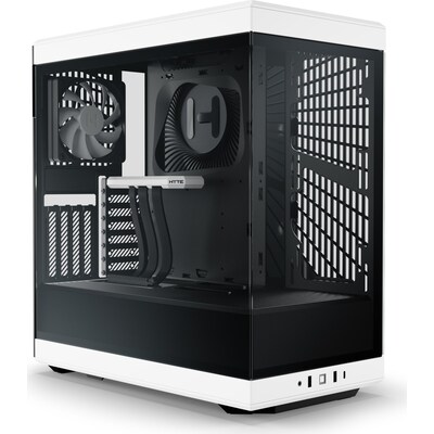 HYTE Y40 White ATX MidiTower Gaming Gehäuse weiß/schwarz, Seitenfenster