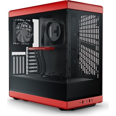 GAMES:TOWER günstig Kaufen-HYTE Y40 Red Black ATX Midi Tower Gaming Gehäuse rot/schwarz, Seitenfenster. HYTE Y40 Red Black ATX Midi Tower Gaming Gehäuse rot/schwarz, Seitenfenster <![CDATA[• ATX Gaming Gehäuse, Midi Tower mit Seitenfenster, Rot/Schwarz • Für Mainboa