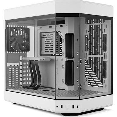 midi mit günstig Kaufen-HYTE Y60 Snow White Zweikammer ATX Midi Tower Gehäuse weiß, Seitenfenster. HYTE Y60 Snow White Zweikammer ATX Midi Tower Gehäuse weiß, Seitenfenster <![CDATA[• ATX Gaming Gehäuse, Midi Tower mit Seitenfenster, Weiß • Für Mainboa