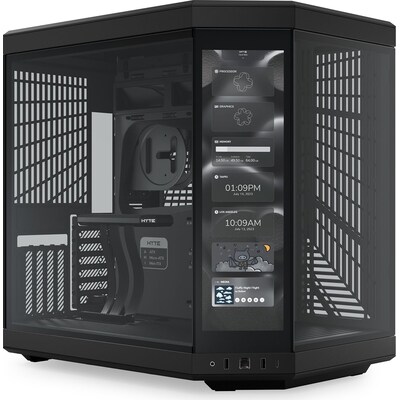 Hyte  Y70 Touch Black Zweikammer ATX Midi Tower Gehäuse schwarz, Seitenfenster | 01220000350595
