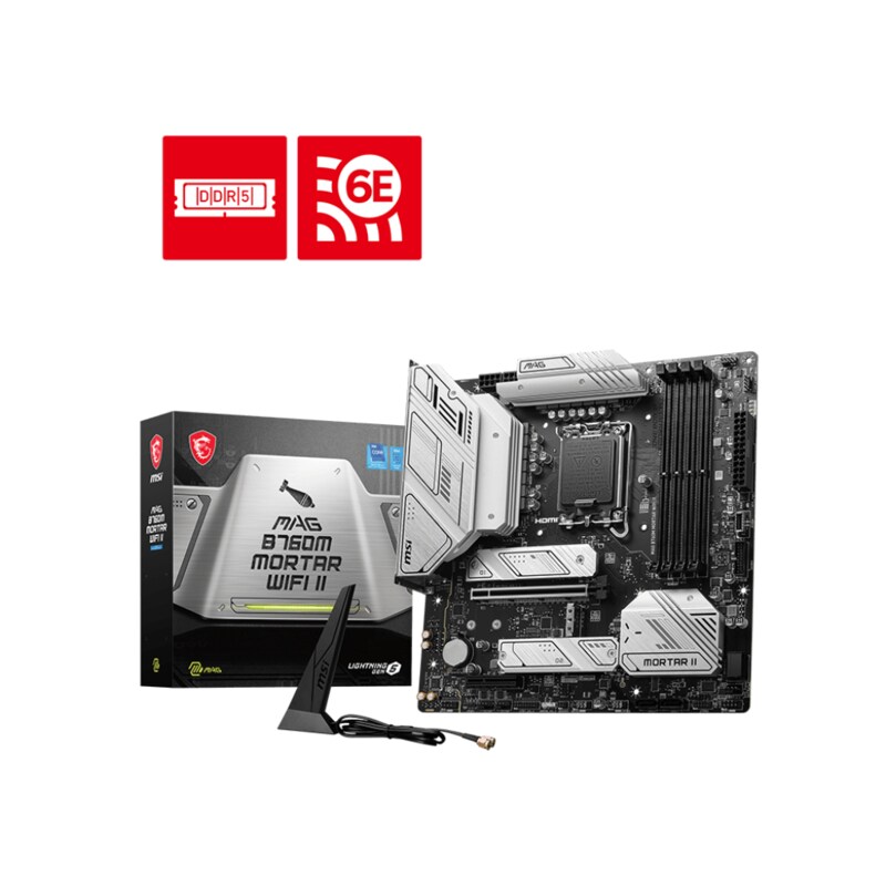 MSI MAG B760M MORTAR WIFI II Mainboard Sockel 1700 mATX