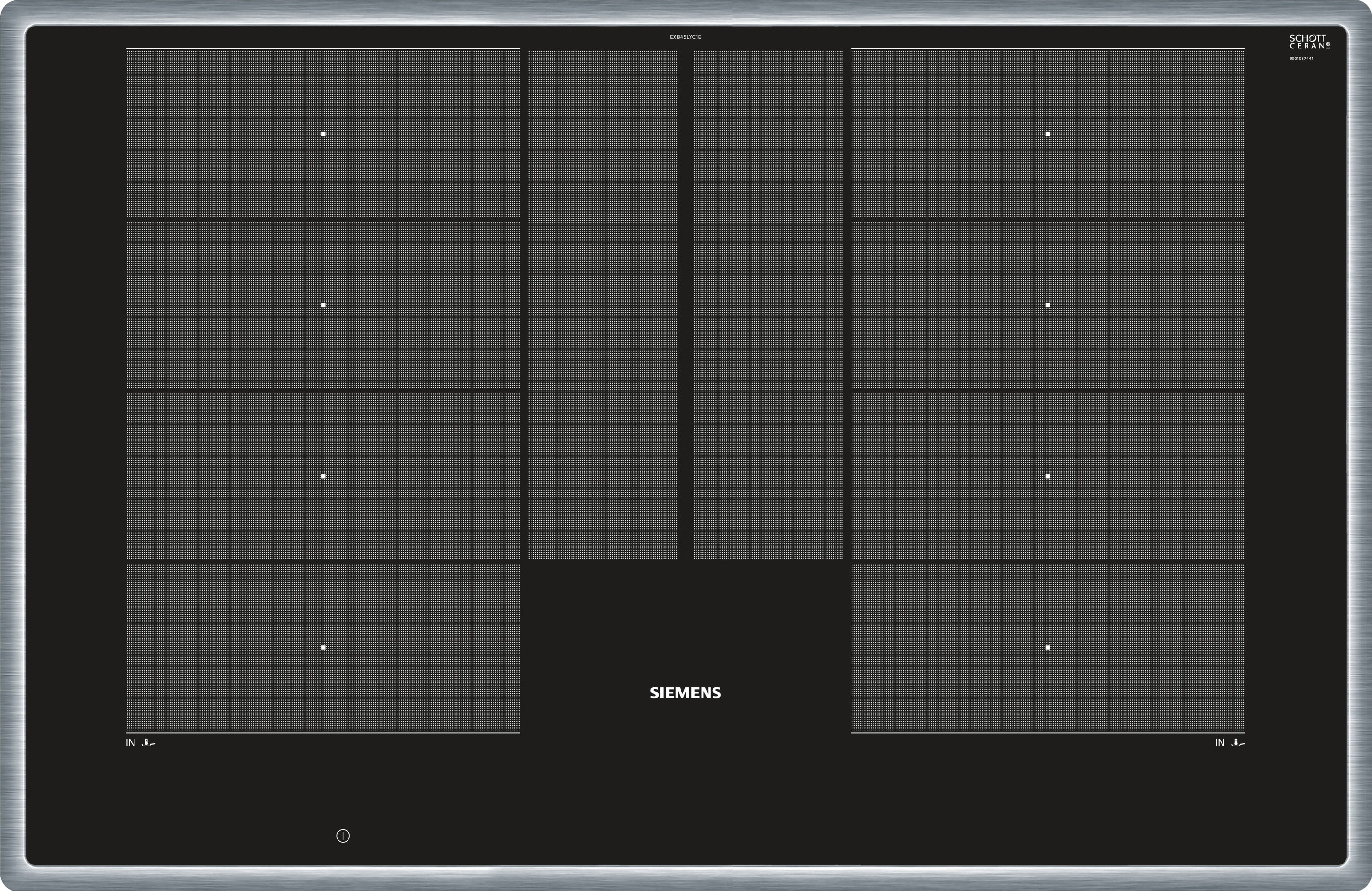 Siemens EX845LYC1E iQ700 Einbau-Induktionskochfeld autark 80cm Flachrahmen