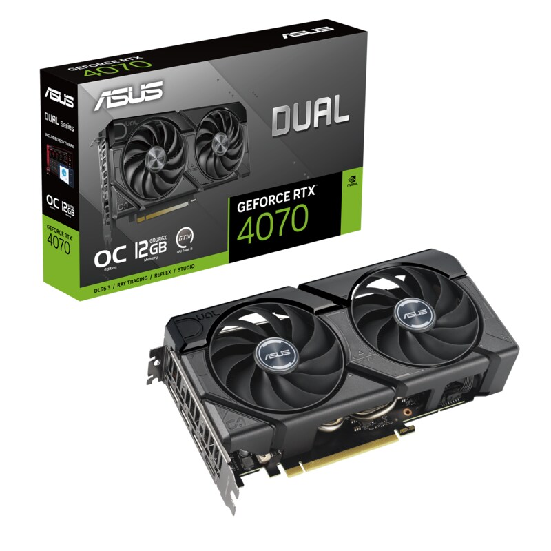 ASUS Dual RTX 4070 EVO OC Gaming 12GB GDDR6X 1xHDMI, 3xDP