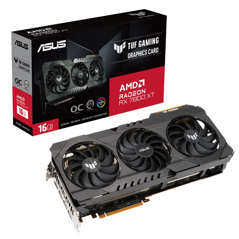 ASUS TUF Radeon RX 7800 XT OG OC Gaming 16GB GDDR6 Grafikkarte