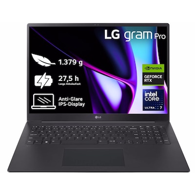 LG gram 17" Pro Core Ultra 7 155H 32GB/2TB RTX3050 Win11 schwarz 17Z90SP-E.AD7BG