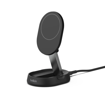 charge:dock günstig Kaufen-Belkin BOOST CHARGE PRO Qi2 15W magnetisch, verstellbar, 1.5m Kabel, schwarz. Belkin BOOST CHARGE PRO Qi2 15W magnetisch, verstellbar, 1.5m Kabel, schwarz <![CDATA[• Laden über Qi2-Standard mit bis zu 15 Watt Leistung • Mag-Safe kompatibel, unterstü