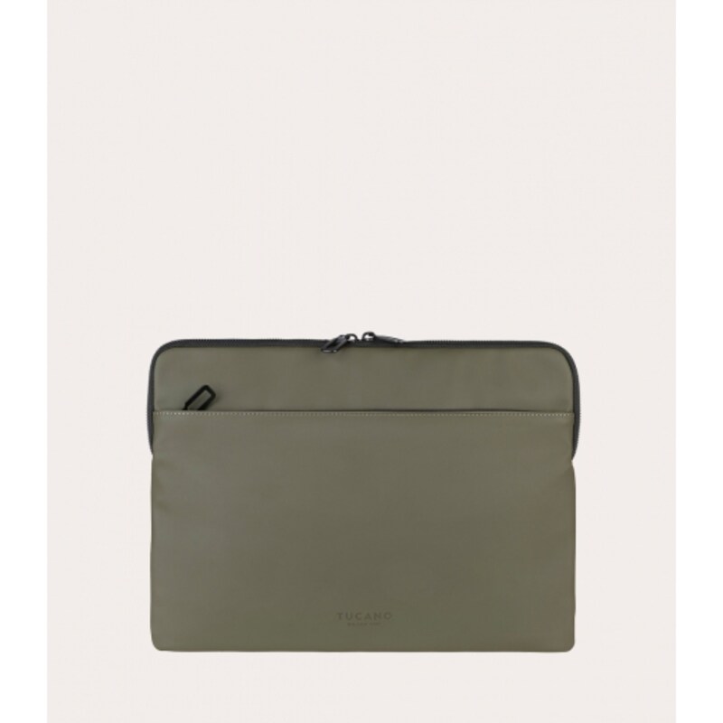 Notebooktasche 13 günstig Kaufen-Tucano Gommo Notebooktasche Sleeve mit Vorderfach 13-14" olivengrün. Tucano Gommo Notebooktasche Sleeve mit Vorderfach 13-14" olivengrün <![CDATA[• Notebooktasche aus • Farbe: Grün, kompatibel zu 13 -15