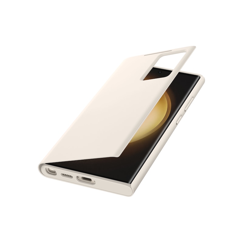 Samsung Smart View Wallet Case für Galaxy S23 Ultra, Cream