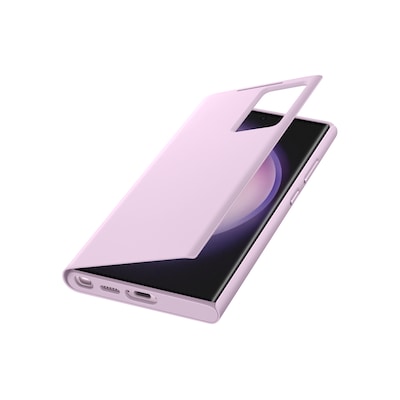 Flip 2 günstig Kaufen-Samsung Smart View Wallet Case für Galaxy S23 Ultra, Lavender. Samsung Smart View Wallet Case für Galaxy S23 Ultra, Lavender <![CDATA[• Flip Case für Samsung Galaxy S23 Ultra • Material: Polycarbonat • Schützt Display, Rahmen und Rückse