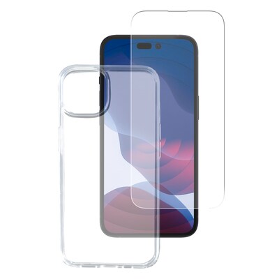 Der Widerstand günstig Kaufen-4Smarts 360° Protection Set X-Pro Clear für iPhone 14 Pro Max. 4Smarts 360° Protection Set X-Pro Clear für iPhone 14 Pro Max <![CDATA[• Passend für Apple iPhone 14 Pro Max • Widerstandsfähige TPU-Hülle, die dein Smartphone schü