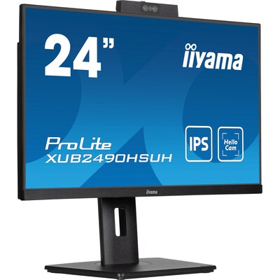 iiyama günstig Kaufen-iiyama ProLite XUB2490HSUH-B1 60,4cm (23,8") FHD IPS Monitor HDMI/DP Webcam. iiyama ProLite XUB2490HSUH-B1 60,4cm (23,8") FHD IPS Monitor HDMI/DP Webcam <![CDATA[• Energieeffizienzklasse: D • Größe: 60,4 cm (23,8 Zoll) 16:9, Auflösung: 1.92