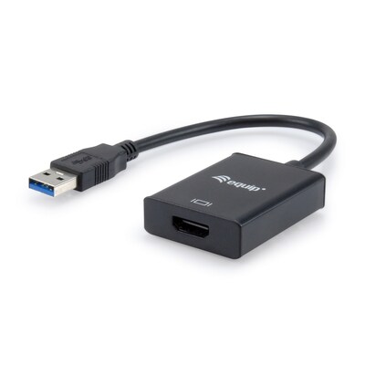Plug günstig Kaufen-EQUIP 133385 USB 3.0 auf HDMI Adapter. EQUIP 133385 USB 3.0 auf HDMI Adapter <![CDATA[• Verleiht Ihrem PC 2x USB-C-Ports und 2x USB-A-Ports • USB 3.0 SuperSpeed 5Gbps • Aluminiumgehäuse für Wärmeableitung • Einfache Plug-and-Play-Installation]]