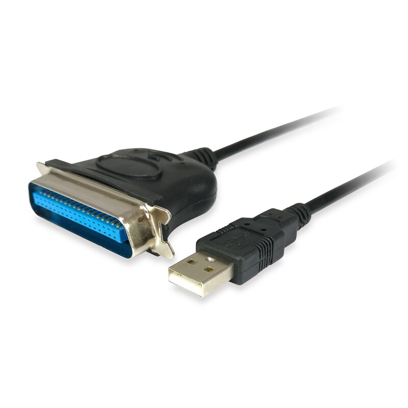 EQUIP 133383 USB-A auf Parallel adapter kable, schwarz