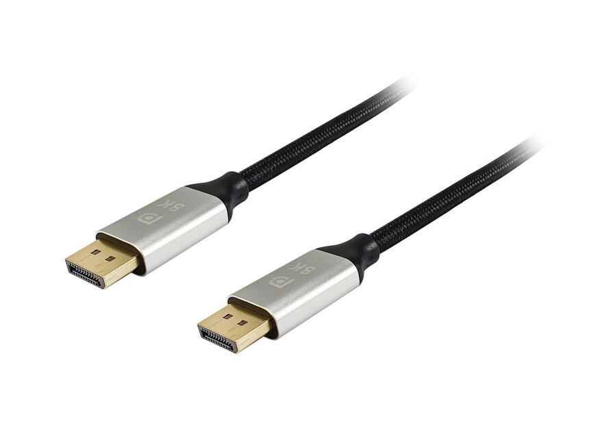 Equip 119266 DisplayPort 1.4 Premium-Kabel, Stecker auf Stecker, 10m, silber