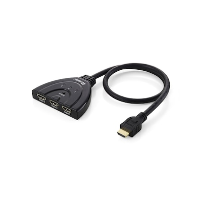HDMI Stecker günstig Kaufen-EQUIP 332703 3x1 HDMI Switch. EQUIP 332703 3x1 HDMI Switch <![CDATA[• DisplayPort Stecker auf Stecker • Resolution up to: 7680 x 4320@60Hz / 3840 x 2160@120 Hz • Unterstützt Videoauflösungen bis zu 8K/60Hz and 4K/120Hz • Vergoldete Anschlüsse 