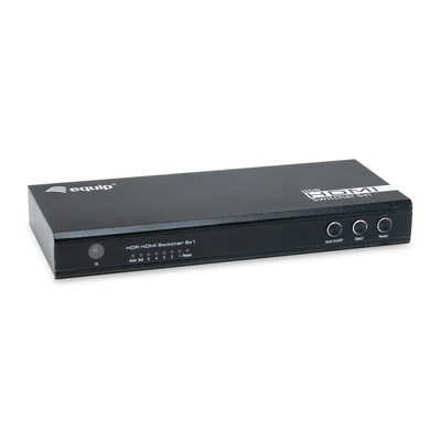 TH 26 günstig Kaufen-EQUIP 332726 5-Fach HDMI 2.0 Switch. EQUIP 332726 5-Fach HDMI 2.0 Switch <![CDATA[• AWG 26/7 • 250MHz performance Bandwidth • Querschnitt Vergoldete Anschlüsse für hohe Übertragungsqualität • Knickschutz mit Zugentlastung Leiter aus • Kupf