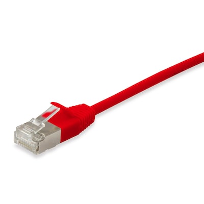 Kabel Und günstig Kaufen-EQUIP 606142 Cat.6A F/FTP Slim-Patchkabel, 0.25m, Rot. EQUIP 606142 Cat.6A F/FTP Slim-Patchkabel, 0.25m, Rot <![CDATA[• 28AWG Querschnitt • 250MHz performance Bandwidth • Suitable for PoE, PoE+ • Folien- und schild reduziert EMI / RFI-Störungen 