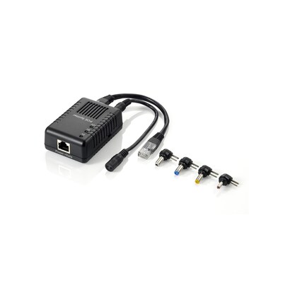 ETHERNET günstig Kaufen-LEVELONE Fast Ethernet PoE Splitter, 802.3af PoE, 5-12V DC Ausgang. LEVELONE Fast Ethernet PoE Splitter, 802.3af PoE, 5-12V DC Ausgang <![CDATA[• 2 x IEC C13 Buchse • 1 x IEC C14 Stecker • Leiter: H05VV-F3G 2x0.75mm²/ H05VV-F3G 1x1.0mm² • Länge