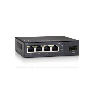 LEVELONE GEU-0521 5-Port-Gigabit-Switch, 1 x SFP