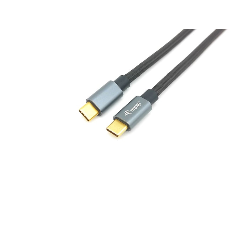EQUIP 128353 USB 3.2 Gen 2 C auf C Kabel 0.5m, PD100W 4K/60Hz 10Gbps Schwarz