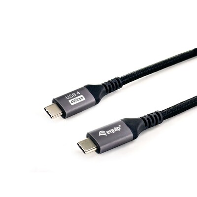 USB 4 günstig Kaufen-EQUIP 128381 USB 4 Gen 3 C-auf-C-Kabel, M/M, 1,2m, PD3.1 240W, 8K/60Hz, 40Gbps. EQUIP 128381 USB 4 Gen 3 C-auf-C-Kabel, M/M, 1,2m, PD3.1 240W, 8K/60Hz, 40Gbps <![CDATA[• AWG 26/7 Querschnitt • Geschirmter Stecker • Vergoldete Anschlüsse für hohe