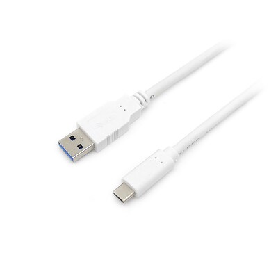 auf USB günstig Kaufen-EQUIP 128363 USB 3.2 Gen 1 C auf A Kabel, M/M,  1.0m, 5Gbps, Weiß. EQUIP 128363 USB 3.2 Gen 1 C auf A Kabel, M/M,  1.0m, 5Gbps, Weiß <![CDATA[• AWG 26/7 Querschnitt • 500MHz performance Bandwidth • Verseilte Vollkupferlitze • S/FTP, Dopp