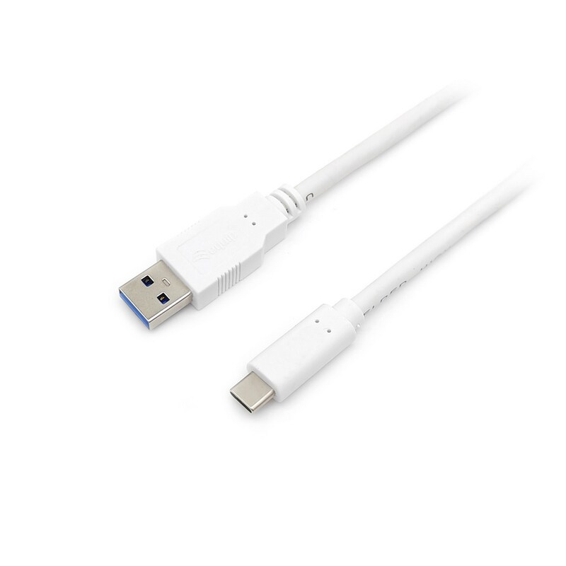 EQUIP 128363 USB 3.2 Gen 1 C auf A Kabel, M/M,  1.0m, 5Gbps, Weiß