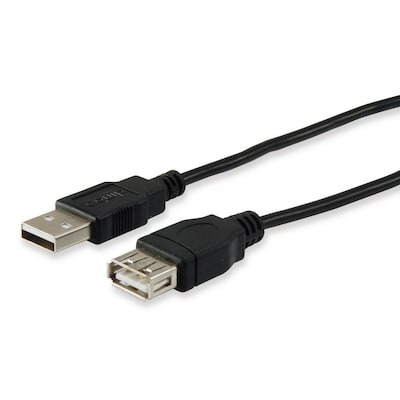 USB Kabel günstig Kaufen-EQUIP 128850 USB 2.0 A to A Verlängerungskabel 1,8m Schwarz. EQUIP 128850 USB 2.0 A to A Verlängerungskabel 1,8m Schwarz <![CDATA[• AWG 26/7 • 250MHz performance Bandwidth • Querschnitt Vergoldete Anschlüsse für hohe Übertragungsquali