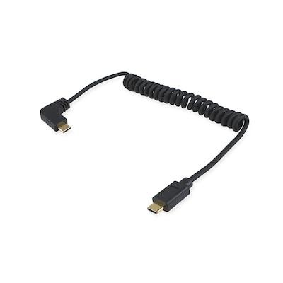 USB C günstig Kaufen-EQUIP 128889 USB 2.0 C auf C 90° abgewinkeltes Spiralkabel, St./St., 1,0 m. EQUIP 128889 USB 2.0 C auf C 90° abgewinkeltes Spiralkabel, St./St., 1,0 m <![CDATA[• Max. VESA: 600x400 • Tragfähigkeit: 80KgHöheneinstellung • Eingebautes Kabe