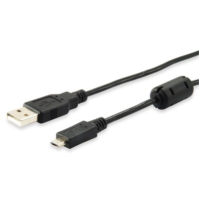 CD 9 günstig Kaufen-EQUIP 128596 USB 2.0 A auf Micro-B Kabel, 1.0m , Black. EQUIP 128596 USB 2.0 A auf Micro-B Kabel, 1.0m , Black <![CDATA[• Verseilte Vollkupferlitze • AWG 26/7 Querschnitt • doppelt geschirmt • Vergossener Knickschutz mit Zugentlastung • Farbe:]]