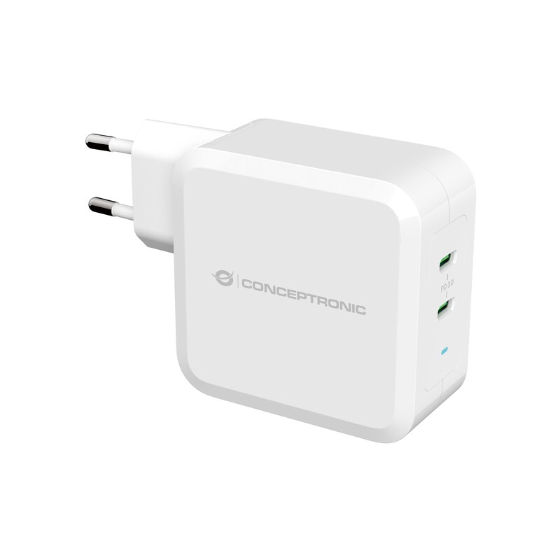 Conceptronic ALTHEA08W 2-Port 100W GaN USB-C PD-Ladegerät