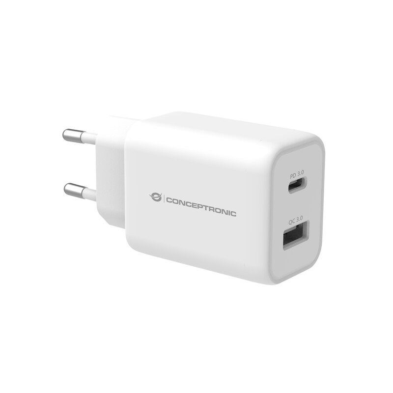 Conceptronic ALTHEA11W 2-Port 33W USB PD-PPS-Ladegerät, QC 3.0