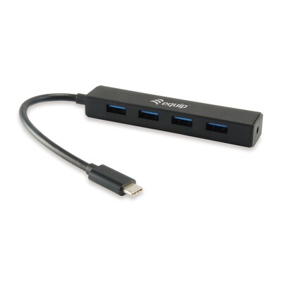 USB zu  günstig Kaufen-EQUIP 128954 USB-C zu 4-Port USB-3.2 Gen 1-Hub. EQUIP 128954 USB-C zu 4-Port USB-3.2 Gen 1-Hub <![CDATA[• 4 x Input, 2 x Output • 4K/30Hz Videounterstützung • Ausgang A hat eine seperate SPDIF und 3.5mm Audio-Buchse • Unterstützt Blue-Ray 24/50/