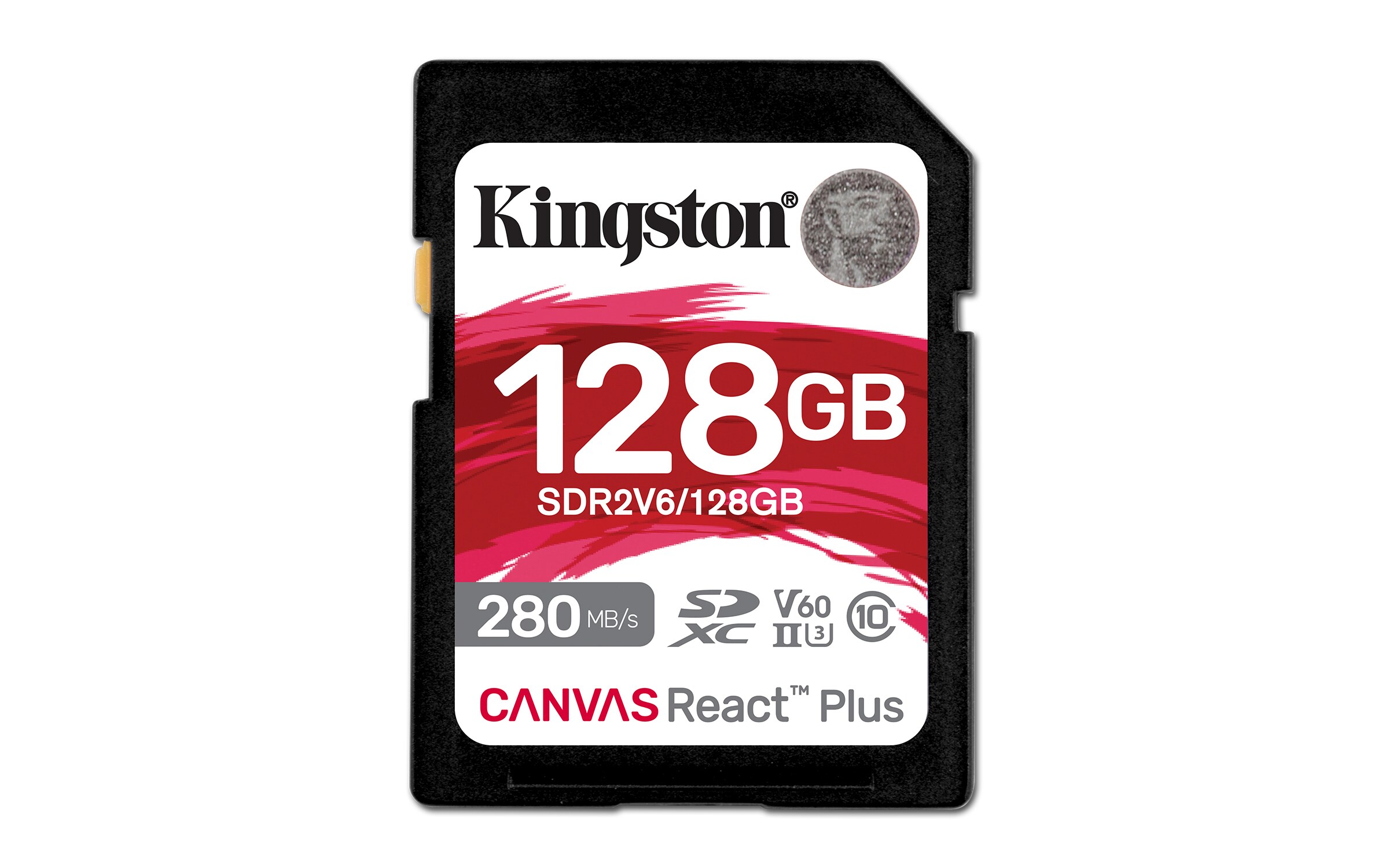 Kingston Canvas React Plus V60 128GB SD Speicherkarte 4K-UHS-II