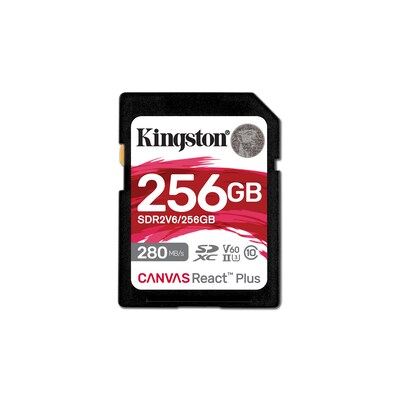 SDXC Karte günstig Kaufen-Kingston Canvas React Plus V60 256GB SDXC Speicherkarte 4K-UHS-II. Kingston Canvas React Plus V60 256GB SDXC Speicherkarte 4K-UHS-II <![CDATA[• Speichertyp: SDXC (UHS-II) • Speicherkapazität: 256 GB • Geschwindigkeitsklasse: Cl10, U3, V60 • max. 