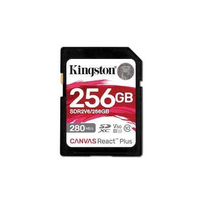 Plus 1 günstig Kaufen-Kingston Canvas React Plus V60 256GB SDXC Speicherkarte 4K-UHS-II. Kingston Canvas React Plus V60 256GB SDXC Speicherkarte 4K-UHS-II <![CDATA[• Speichertyp: SDXC (UHS-II) • Speicherkapazität: 256 GB • Geschwindigkeitsklasse: Cl10, U3, V60 • max. 