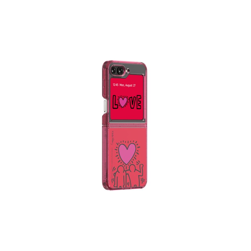 Slash B Slash KEITH HARING Eco-Friends Case für Flip5, DARK RED