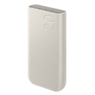 Typ mit günstig Kaufen-Samsung Powerbank 20.000 mAh 45 Watt, Beige. Samsung Powerbank 20.000 mAh 45 Watt, Beige <![CDATA[• 20.000 mAh • 3 Ladeports zum gleichzeitigen Laden von drei Geräten • Mit LED-Ladestandsanzeige • USB Type-C zu USB Type-C (230 cm) im Lieferumfang