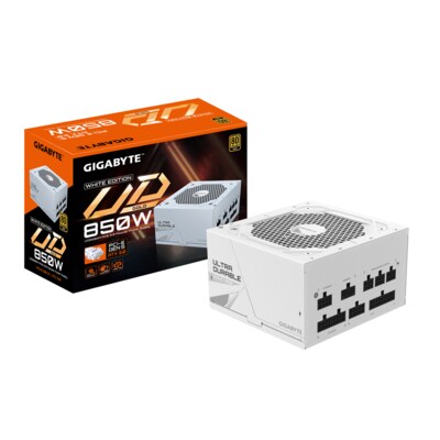 TT Modular günstig Kaufen-GIGABYTE UD850GM PG5 White 850 Watt ATX PCIe5.0 Netzteil, 80+ Gold voll modular. GIGABYTE UD850GM PG5 White 850 Watt ATX PCIe5.0 Netzteil, 80+ Gold voll modular <![CDATA[• 850 Watt Netzteil mit 80+ Gold Zertifizierung • Vollständig modular, 120mm kug