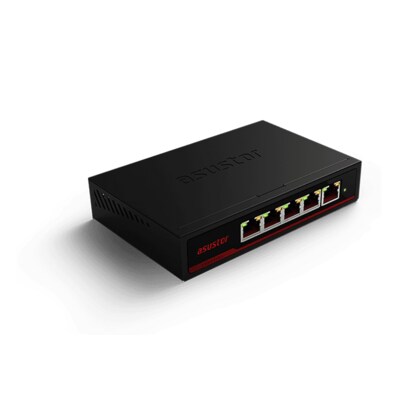 The Port günstig Kaufen-Asustor ASW205T 5-port 2.5GBase-T Unmanaged Switch. Asustor ASW205T 5-port 2.5GBase-T Unmanaged Switch <![CDATA[• Unmanaged Switch • Chipset : RTL8731+RTL8221B • Geräuschlos und lüfterlos - nahtlos in jeder Umgebung • Rote 2,5-Gigabit-Ethernet-P