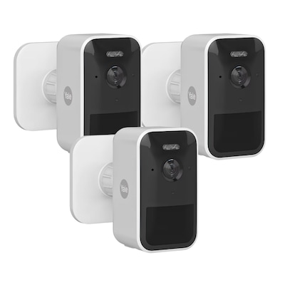 Pack die  günstig Kaufen-Yale Smart Outdoor Camera - Kabellose WLAN Außen-Überwachungskamera • 3er Pack. Yale Smart Outdoor Camera - Kabellose WLAN Außen-Überwachungskamera • 3er Pack <![CDATA[• 1080p-Full-HD-Bild rund um die Uhr mit Live-Ansic