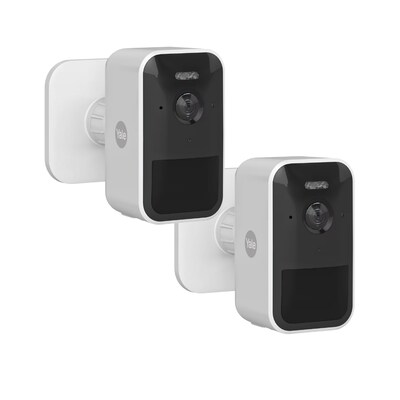 Kabel 22 günstig Kaufen-Yale Smart Outdoor Camera - Kabellose WLAN Außen-Überwachungskamera • 2er Pack. Yale Smart Outdoor Camera - Kabellose WLAN Außen-Überwachungskamera • 2er Pack <![CDATA[• 1080p-Full-HD-Bild rund um die Uhr mit Live-Ansic